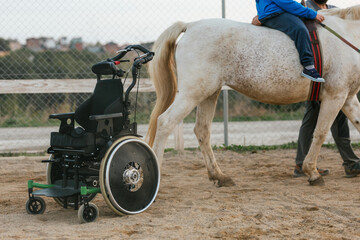 Equine therapy can provide a different type of mobility