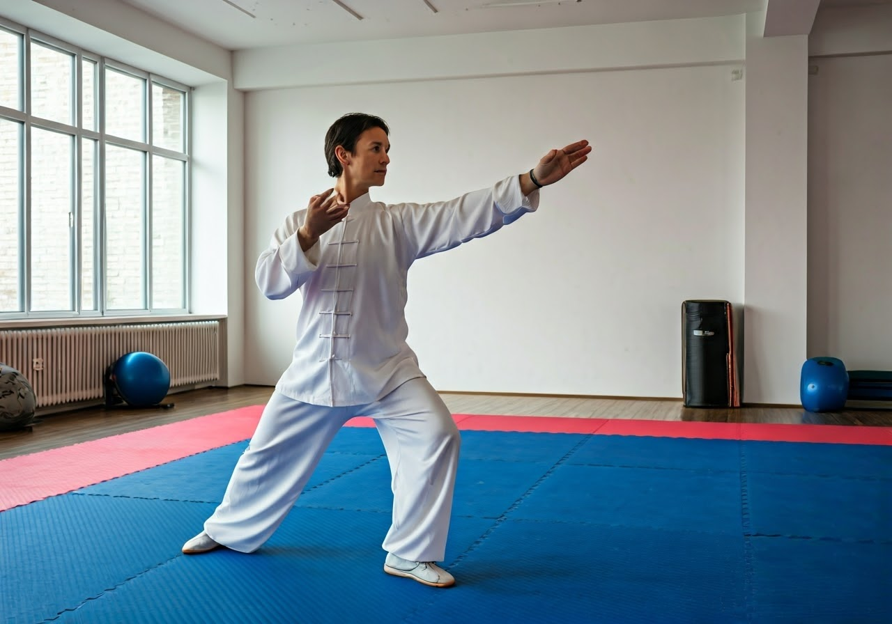 Safe Tai Chi practice environment.