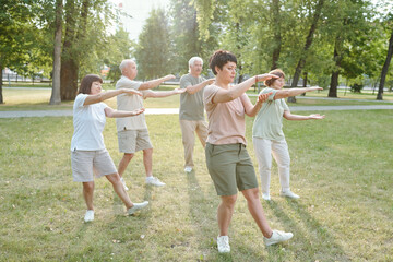 Qigong is best practiced in an area where you can stretch your arms and legs